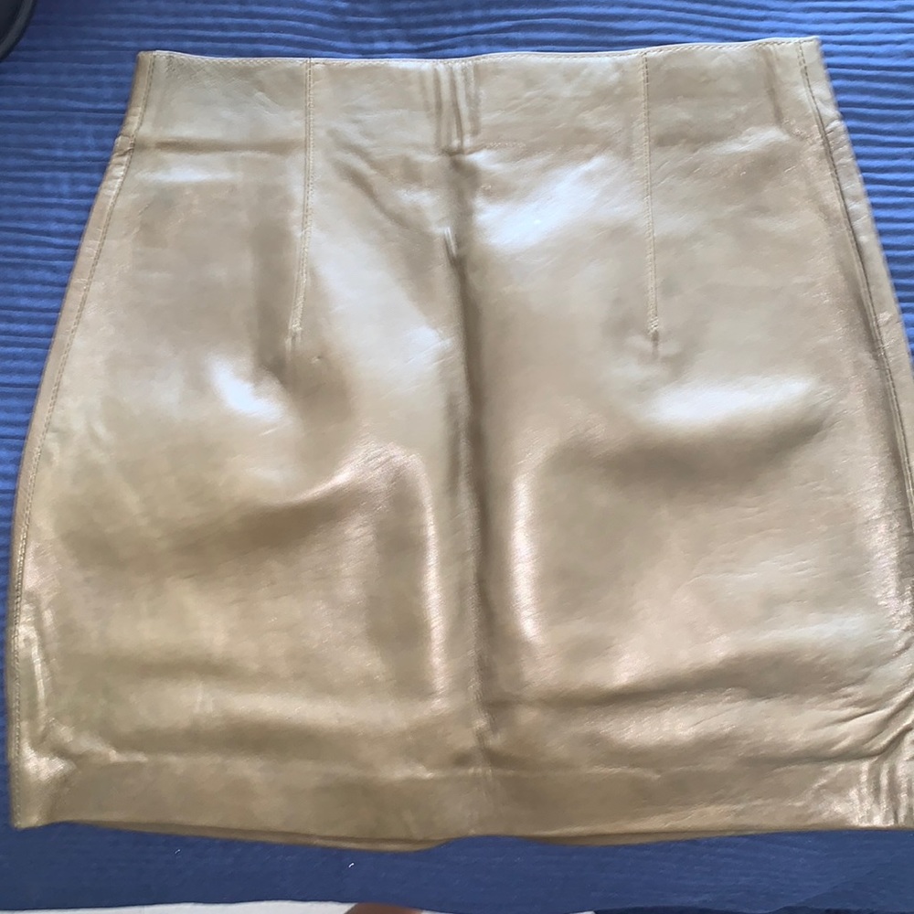 Zara leather skirt